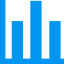 blue bar graph charting 24-month historical data in Loop